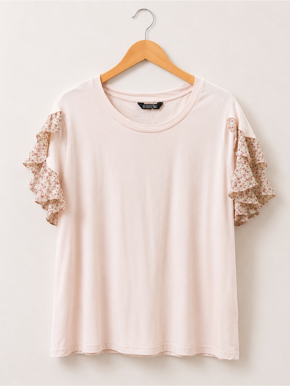 NWT New BloomChic Romantic Ruffle Sleeve Tee - Light Pink 14/16
